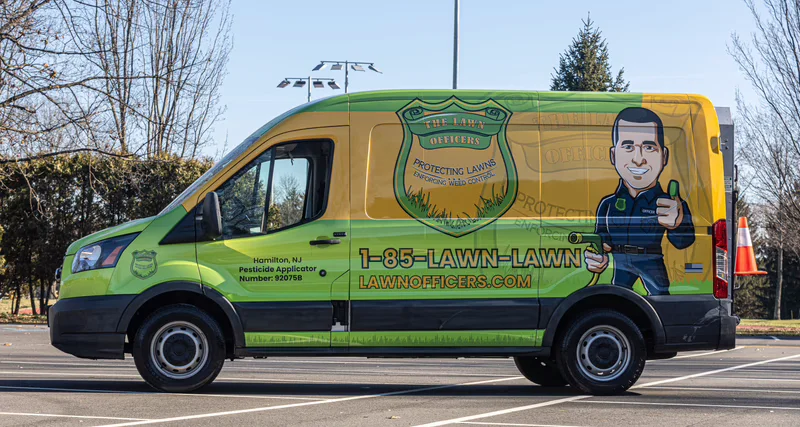 Lawn Officers vehicle wrap