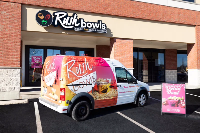 Rush Bowls vehicle wrap