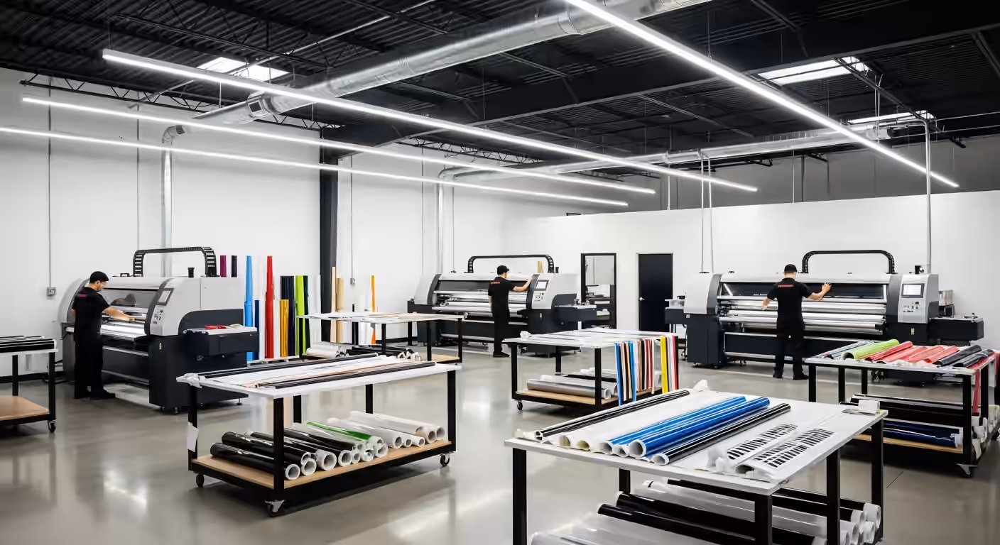 Wrapmate wholesale print production facility